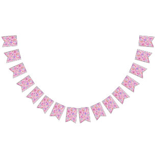 À Fanions Bannière de sabot princesse rose