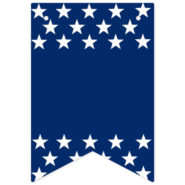 À Fanions Bannière d'étoiles de bleu et de blanc (Seizième drapeau)
