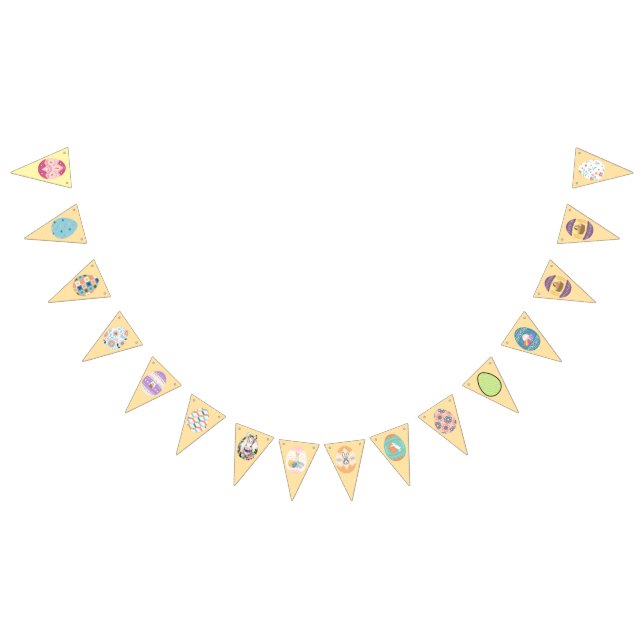 À Fanions Bannière d'oeufs de la fête de Pâques (Tout)