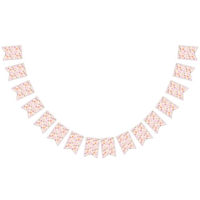 À Fanions Bannière du Cupcake Party (Tout)