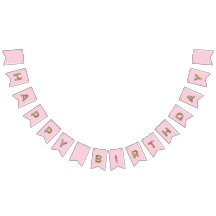 Bannière florale Fée Papillon Joyeux anniversaire