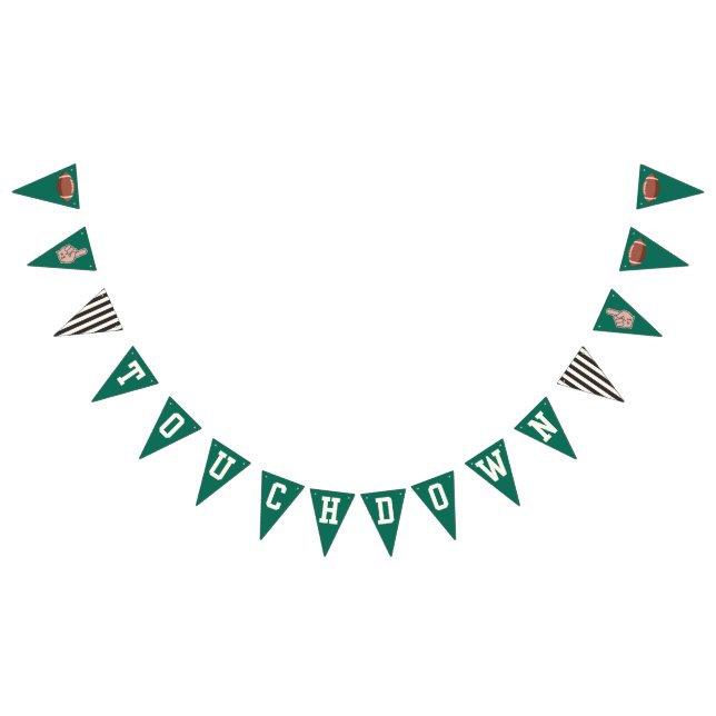 À Fanions Bannière Girlie Football (Tout)