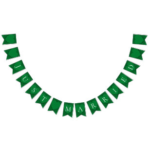 À Fanions Bannière Gothique Coeur-Bouton Vert & Noir 2