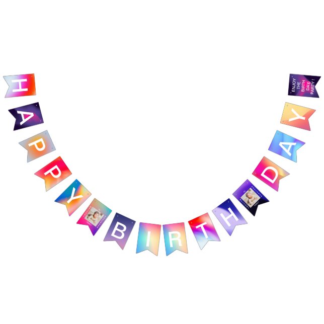 À Fanions Bannière Joyeux Anniversaire Fête d'anniversaire D (Tout)