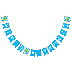 À Fanions Bannière mignonne d'étamine de joyeux anniversai