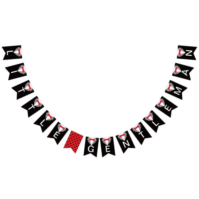 À Fanions Bannière Pendentif Tuxedo, Cravate Bow (Tout)