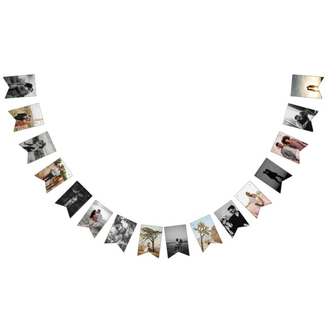 À Fanions Bannière photo personnalisée Décor de la fête d'en (Tout)