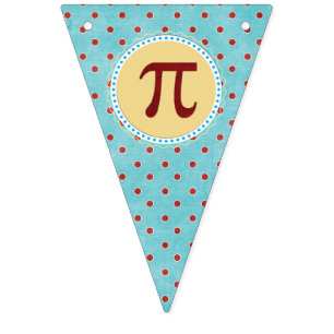 À Fanions Bannière Pi Bunting