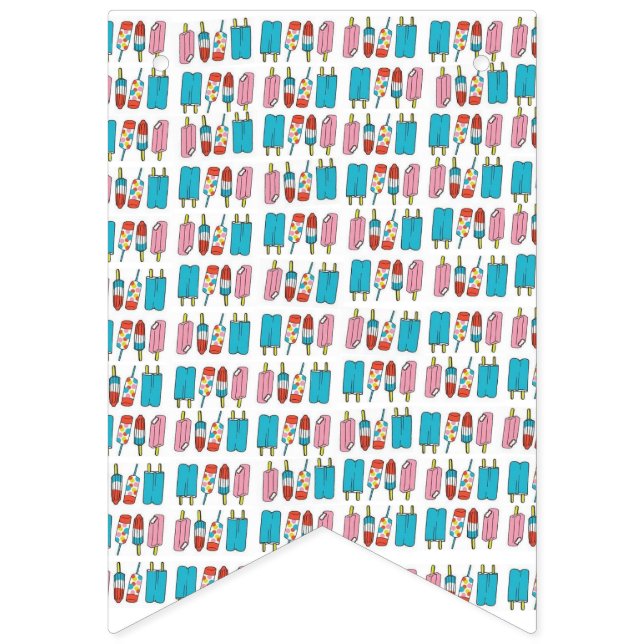 À Fanions Bannière Popsicles Bunting (Premier drapeau)