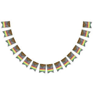 À Fanions bannière Rasta 1 d'étamine de partie de tiedye