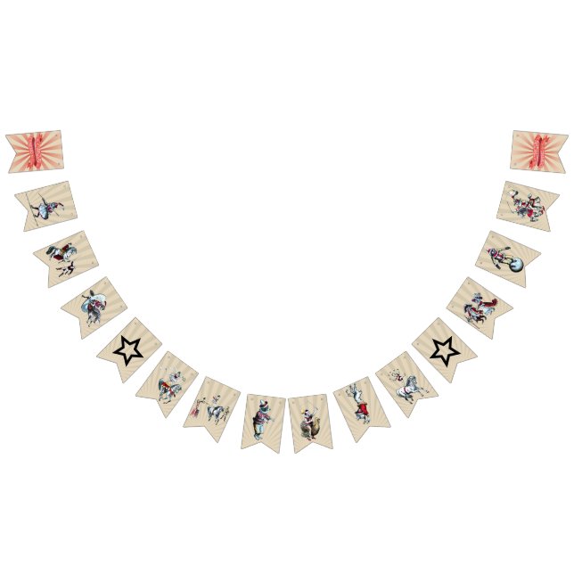 À Fanions Bannière vintage de partie de cirque (Tout)