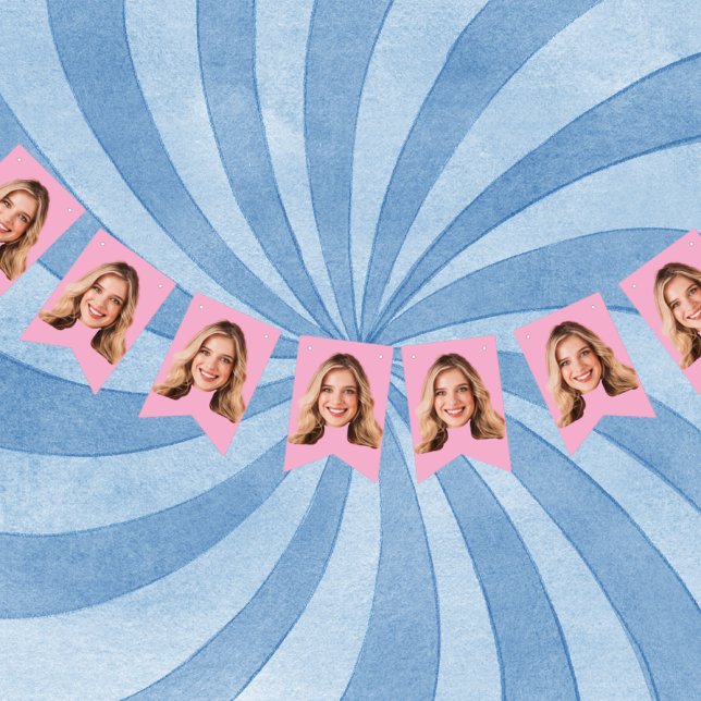 À Fanions Bannière Visage Anniversaire, Bannière Visage Pers (Créateur téléchargé)
