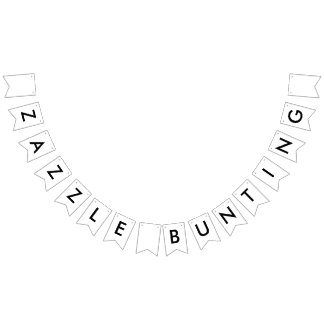 À Fanions Bannière Zazzle Custom Bunting - Swallowtail