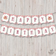 Boho Floral Petit Citrouille Anniversaire Bannière