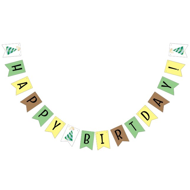 À Fanions Bonne bannière d'anniversaire (Tout)