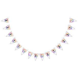 À Fanions Bonne bannière d'anniversaire HAMbyWG