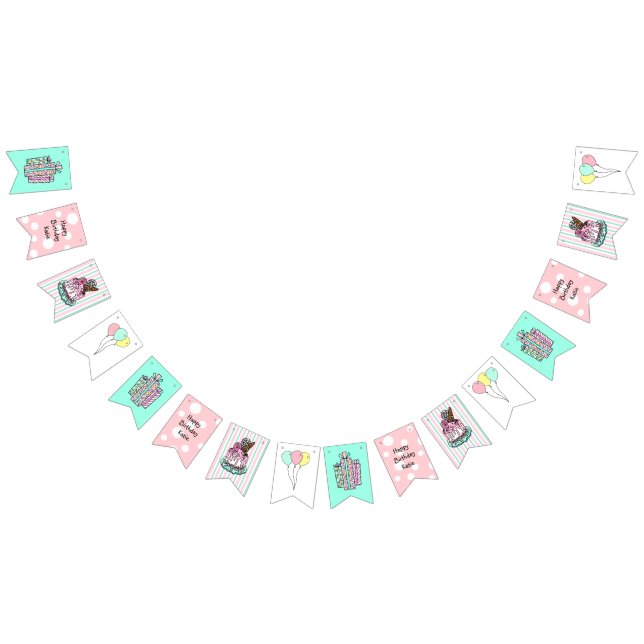 À Fanions Bonne bannière d'anniversaire pour la fête d'anniv (Tout)