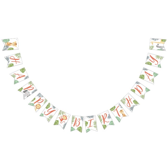 À Fanions Bonne bannière de l'anniversaire pour le premier a (Tout)