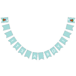 À Fanions C'est un garçon ! Bannière de Bunting Choo, Choo