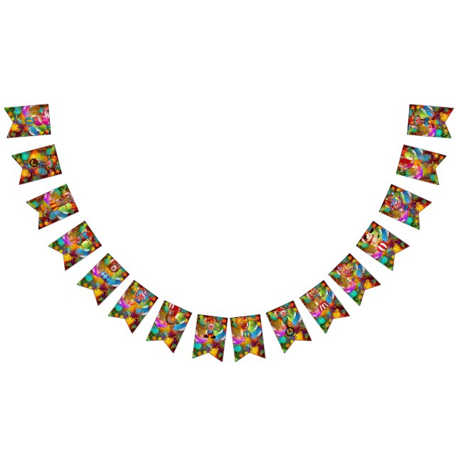 À Fanions Cirque Thème de la fête Pennant Bannière (Tout)