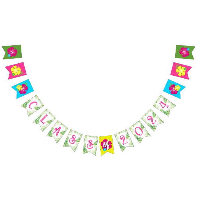 À Fanions Classe de Bannière Tropical Luau 2024 (Tout)