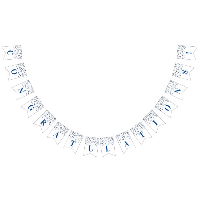 À Fanions Confettis argentés bleu-foncé de bannière de (Tout)