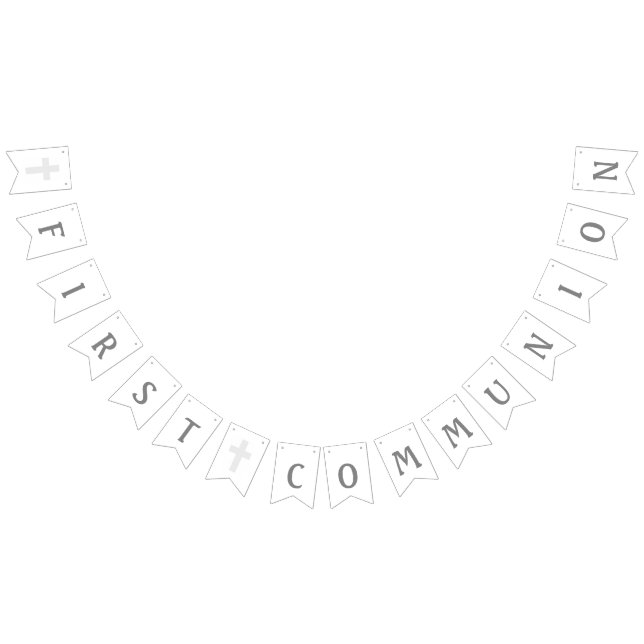 À Fanions Croisez la première bannière de communion (Tout)