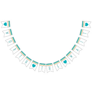 À Fanions En valeur l'attente, nouveau bébé, bannière de