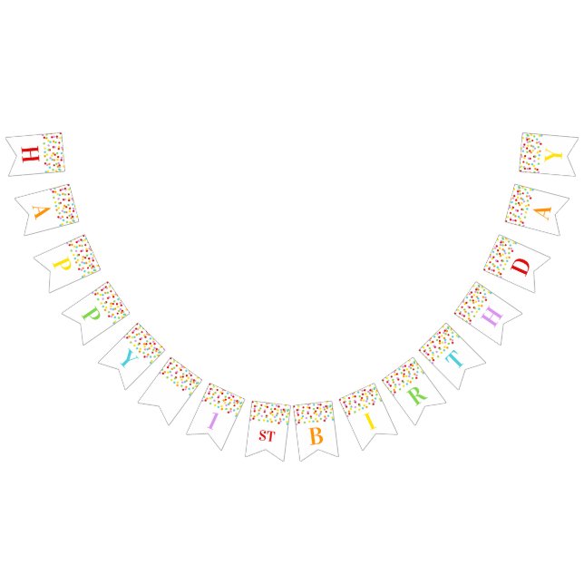 À Fanions Ęrs confettis heureux d'arc-en-ciel de bannière (Tout)
