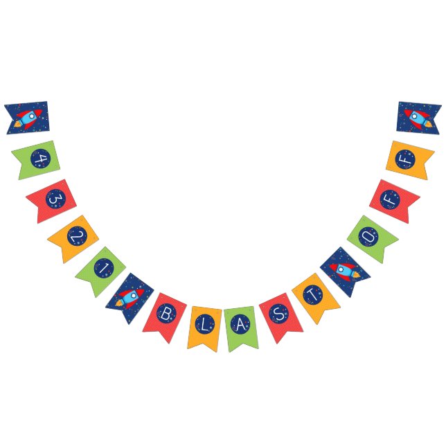 À Fanions Espace extra-atmosphérique 3 2 1 Bannière (Tout)