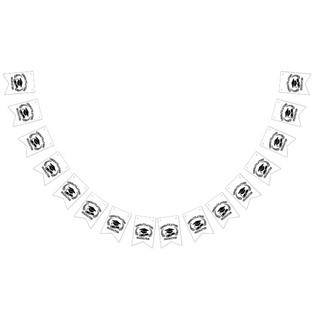 À Fanions Félicitations pour la bannière de bunting de remis (Tout)