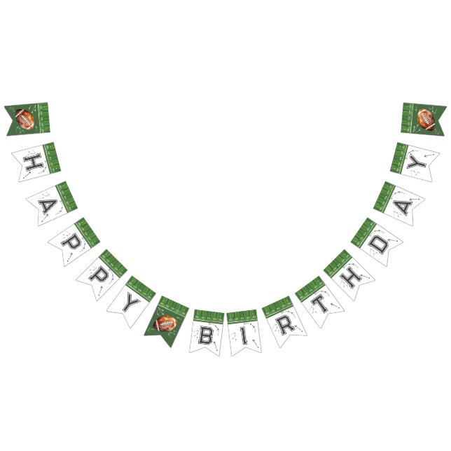 À Fanions Football Anniversaire bannière de bunker, première (Tout)