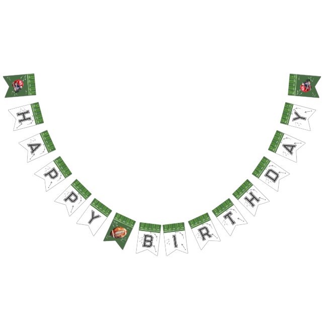 À Fanions Football Anniversaire bannière de bunker, première (Tout)