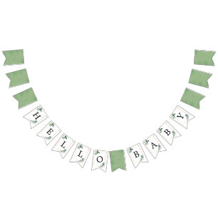 À Fanions Hello Baby - Bannière de Bunting Baby shower