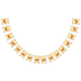 À Fanions La cornucopie de Thanksgiving sur la bannière de l