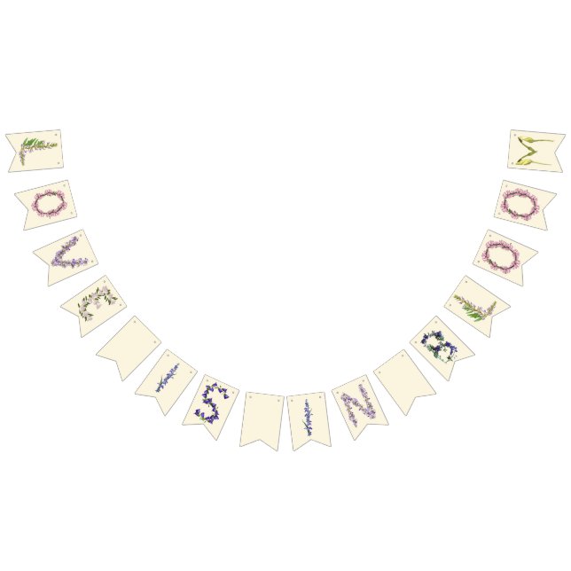 À Fanions L'amour est dans la bannière Bloom (Tout)