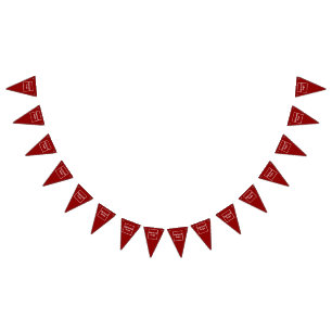 À Fanions Logo d'entreprise sur la bannière de Bunting Trian