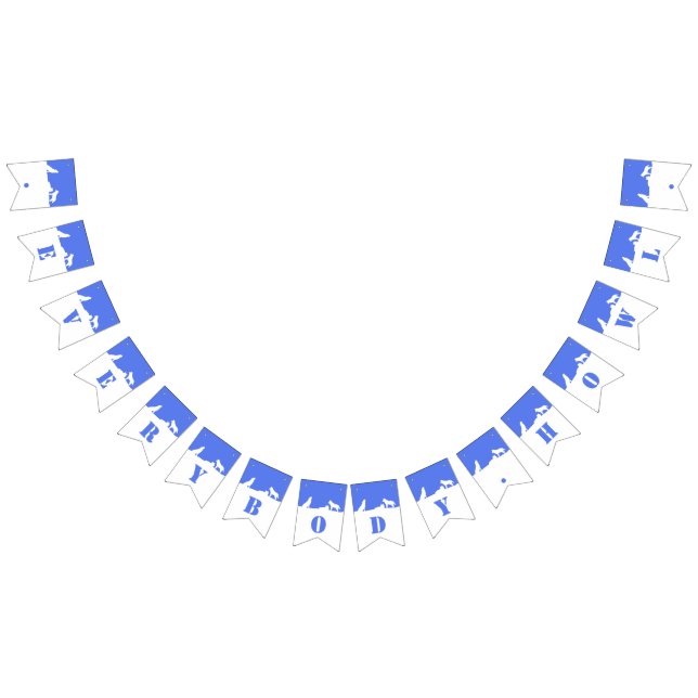 À Fanions Loups en neige, tout le monde hurle ! Bannière (Tout)