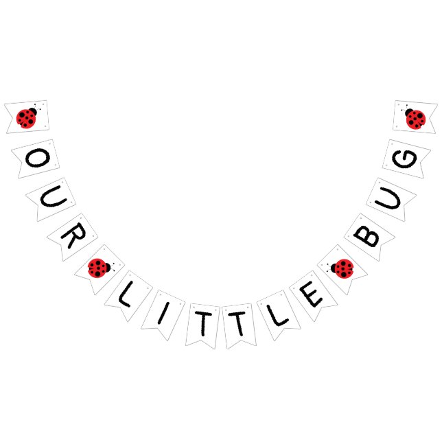 À Fanions Notre petite bannière de bug, bannière de ladybug, (Tout)