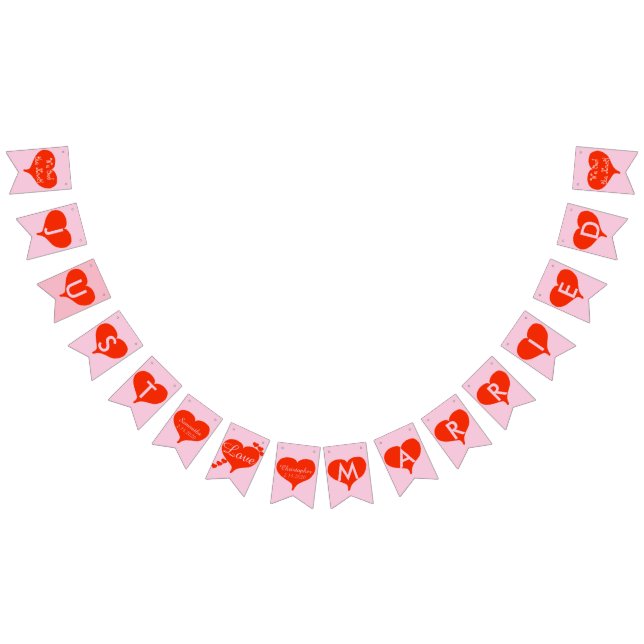 À Fanions Nous avons lié la bannière de Bunting Mariage de K (Tout)