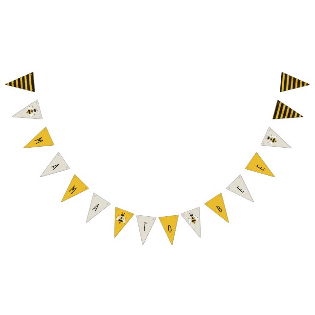 À Fanions Panneau de bannière de Bunting d'abeilles illustré (Tout)