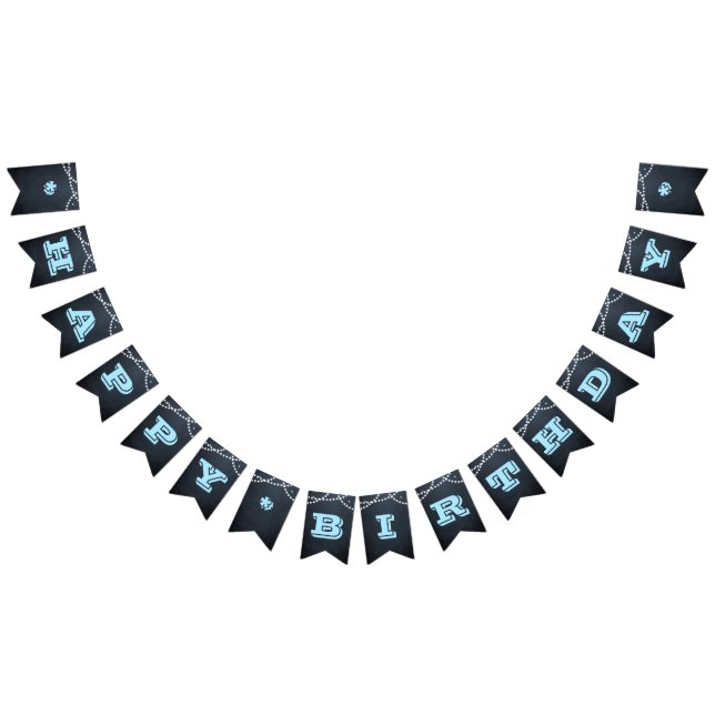 À Fanions Panneaux Chalkboard Bleu Tout Ocassion Bannière Pe (Tout)