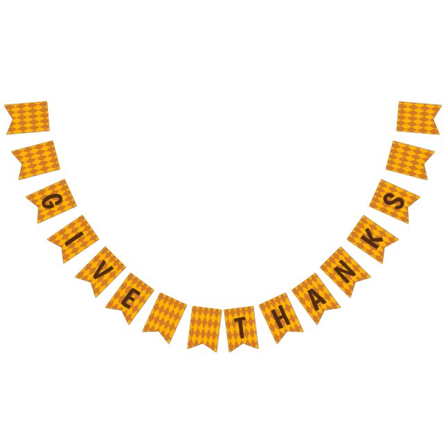 À Fanions Remerciez la bannière de Thanksgiving (Tout)