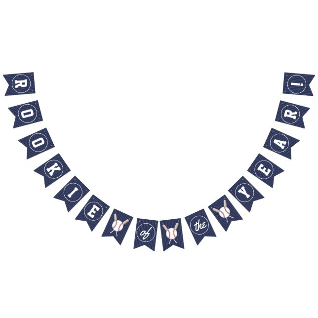 À Fanions Rookie de l'année bannière baseball thème (Tout)