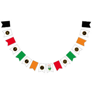 À Fanions Sept Kwanzaa Principes Bannière de Bunting