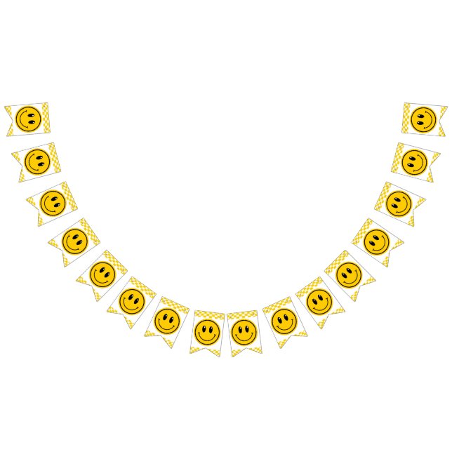 À Fanions Un joyeux Mec Happy Face Anniversaire bannière de  (Tout)