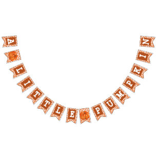 À Fanions Une petite bannière de fête Citrouille