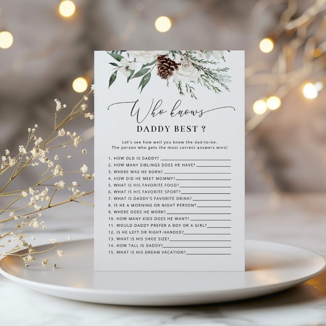 À feuillage persistant élégant Qui connaît papa me (Créateur téléchargé)