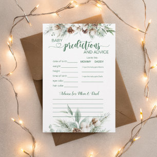 À feuillage persistant hiver Baby Prediction and A