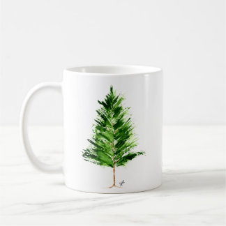 À feuillage persistant Holiday Café Mug Blanc